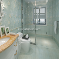 Piastrella 300x600 bagno moderno di lusso a luce verde cucina
